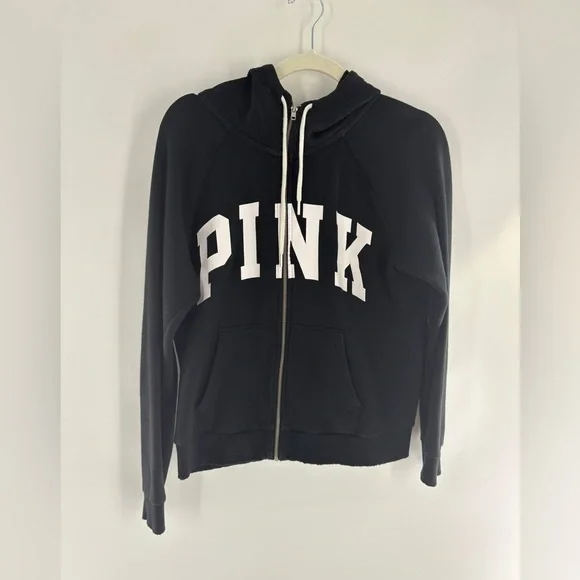 Victoria's Secret PINK Black Hoodie - Picture 1 of 6
